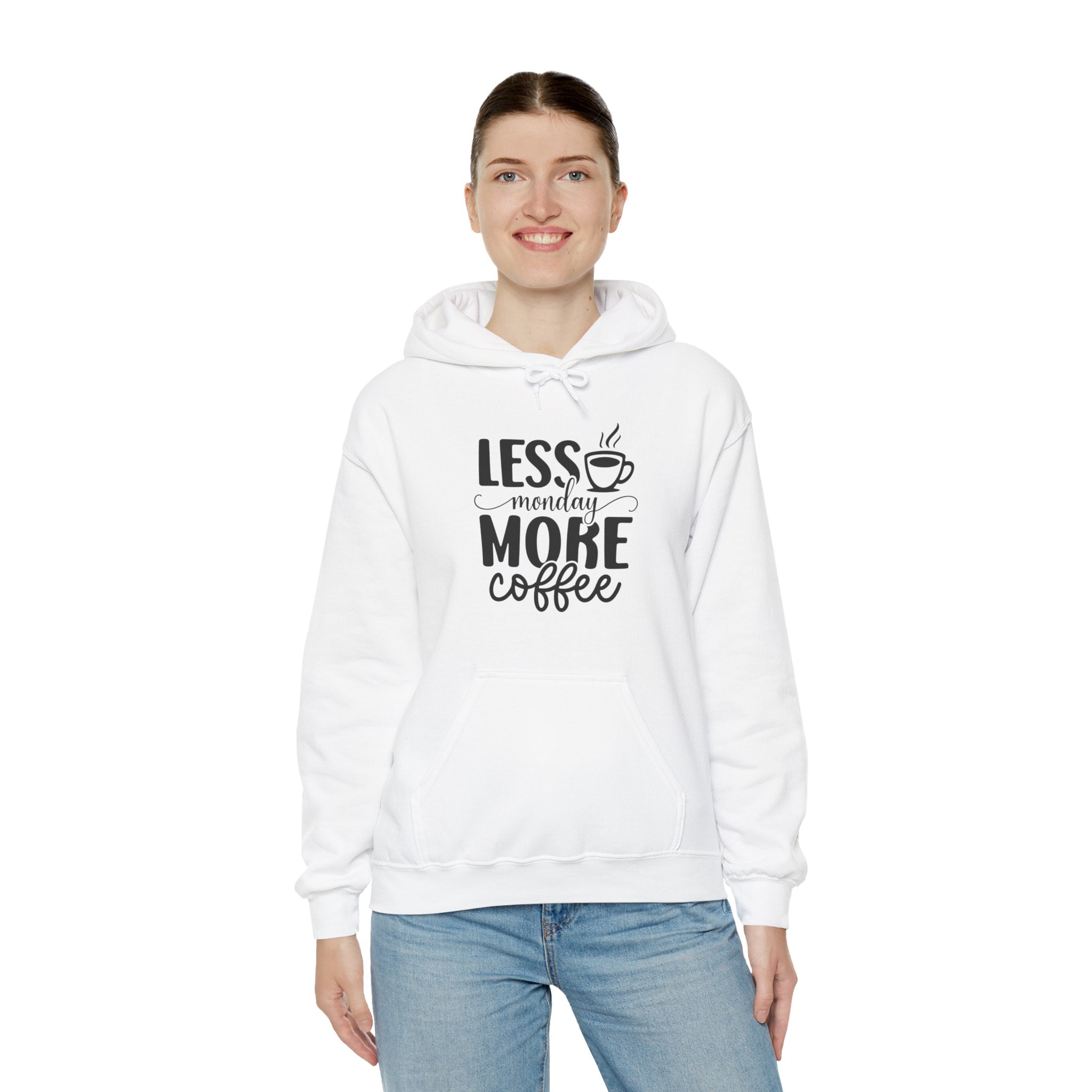 ‘Less Monday, More Coffee’ Hoodie, Perfect for Coffee Lovers