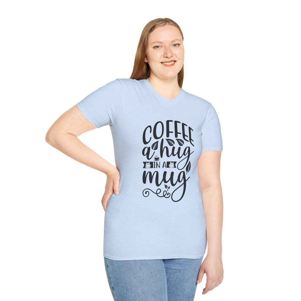 Coffee a Hug in a Mug Unisex Coffee T-Shirt, T-Shirt for Coffee Lovers
