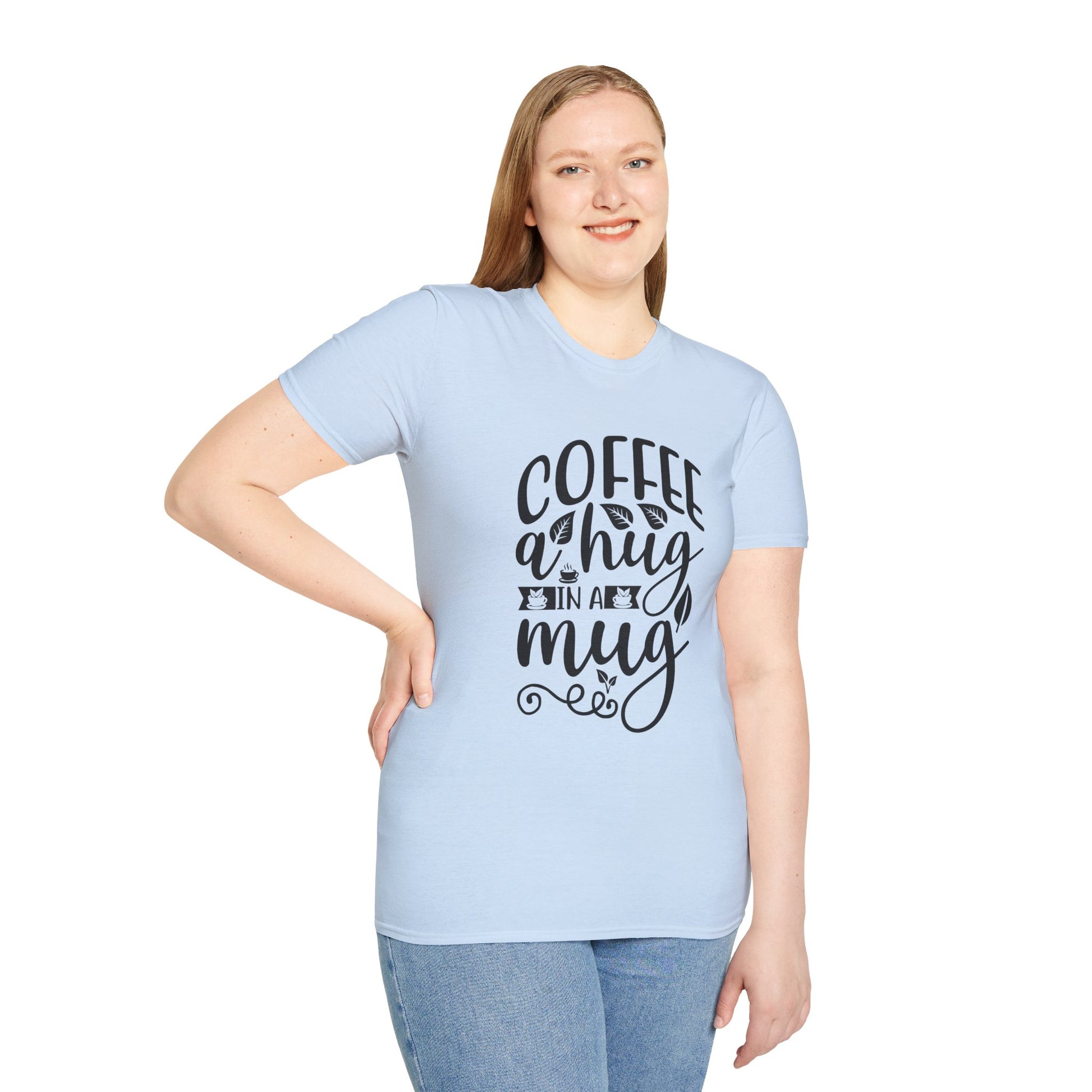 Coffee a Hug in a Mug Unisex Coffee T-Shirt, T-Shirt for Coffee Lovers