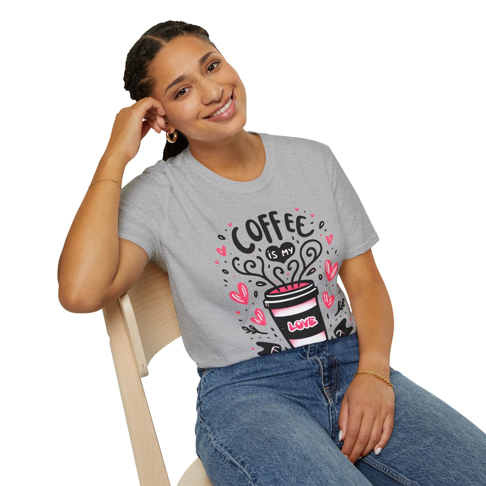 Coffee is my Love Language T-Shirt for Coffee Lovers, Valentine's Day Shirt