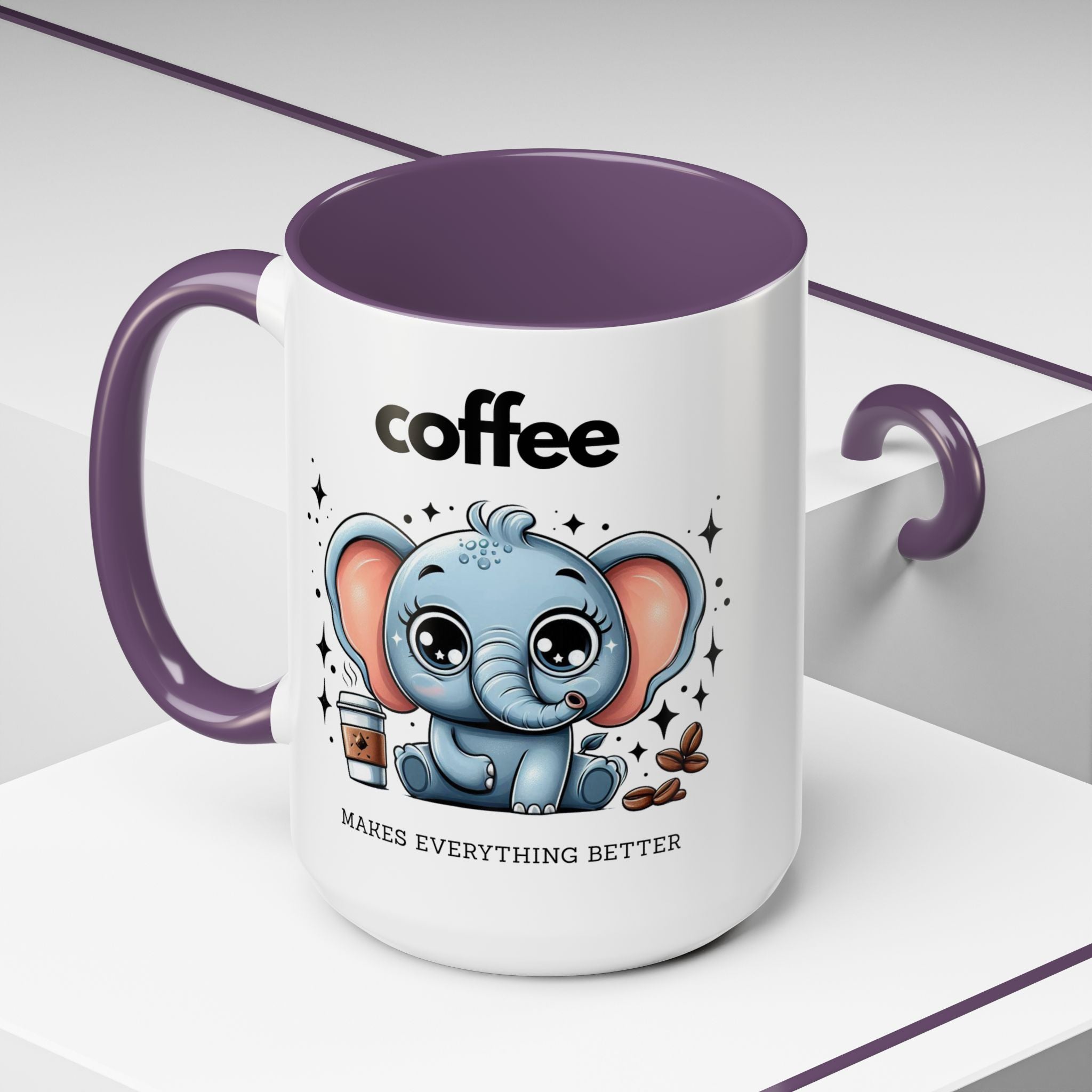 Adorable Elephant Coffee Mug | Cute Animal Gift | Perfect for Coffee Lovers | Mug for Home or Office | Birthday, Holiday Gift