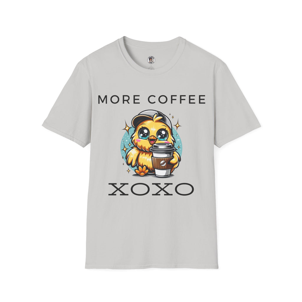 More Coffee XOXO Cute Chick Unisex Softstyle T-Shirt