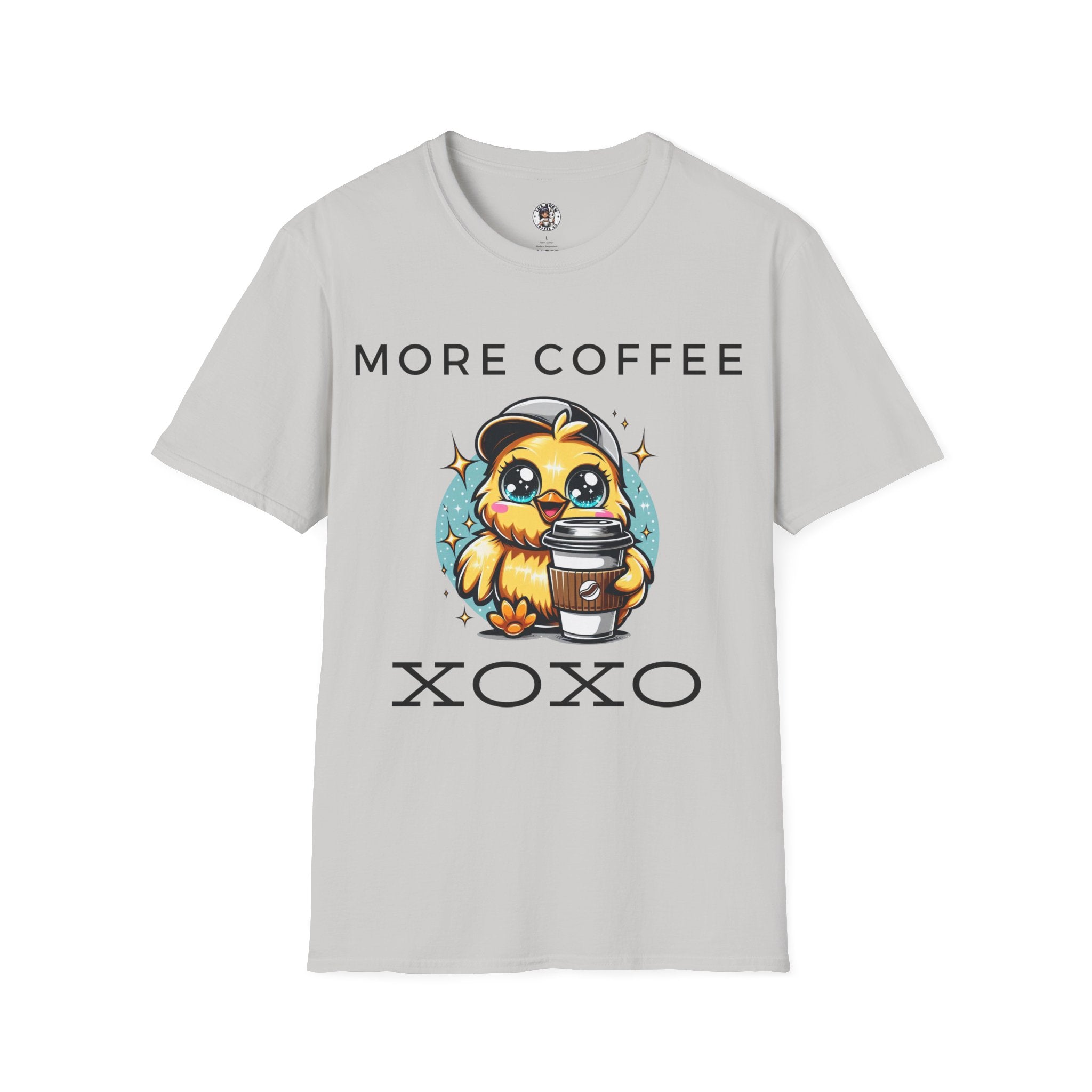 More Coffee XOXO Cute Chick Unisex Softstyle T-Shirt