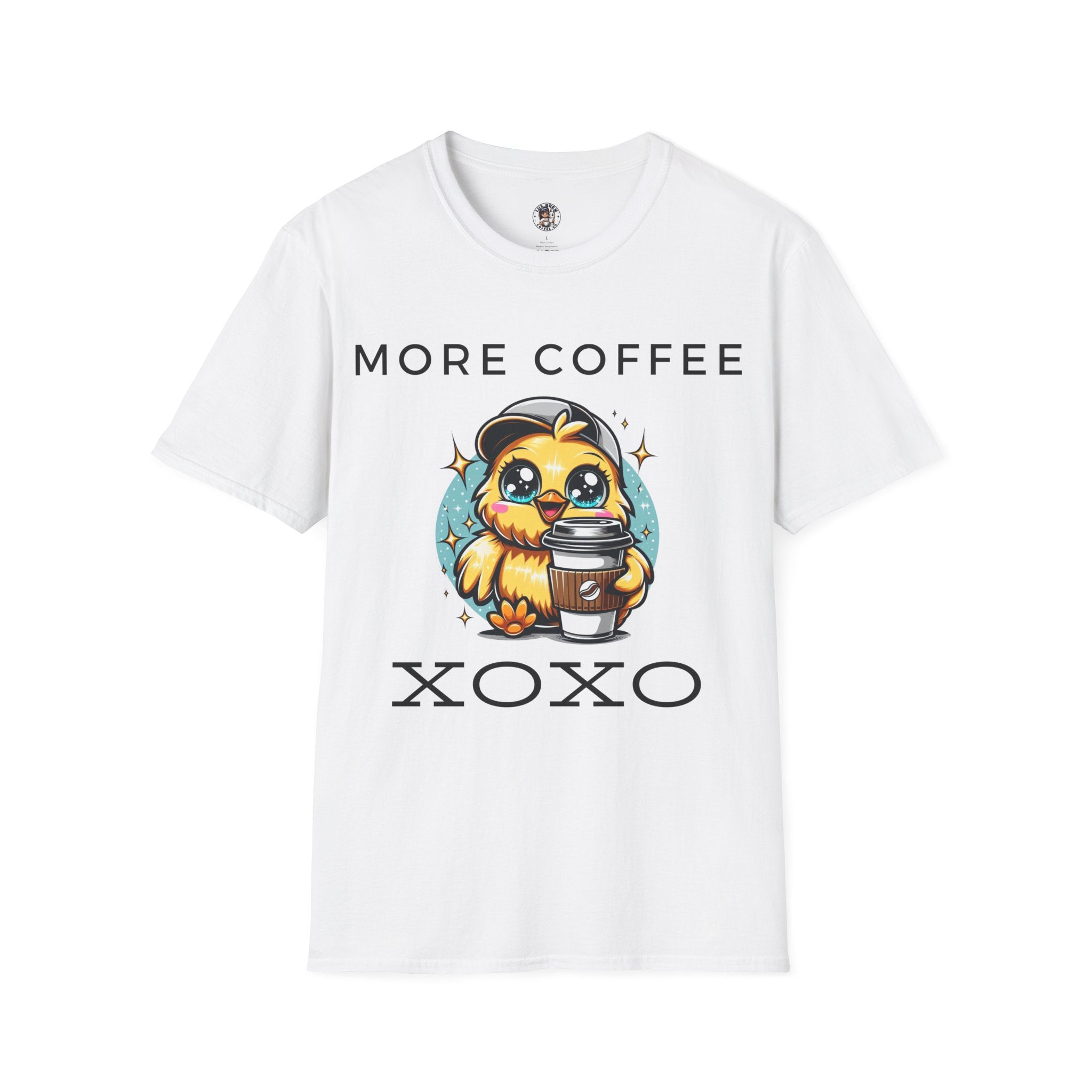 More Coffee XOXO Cute Chick Unisex Softstyle T-Shirt