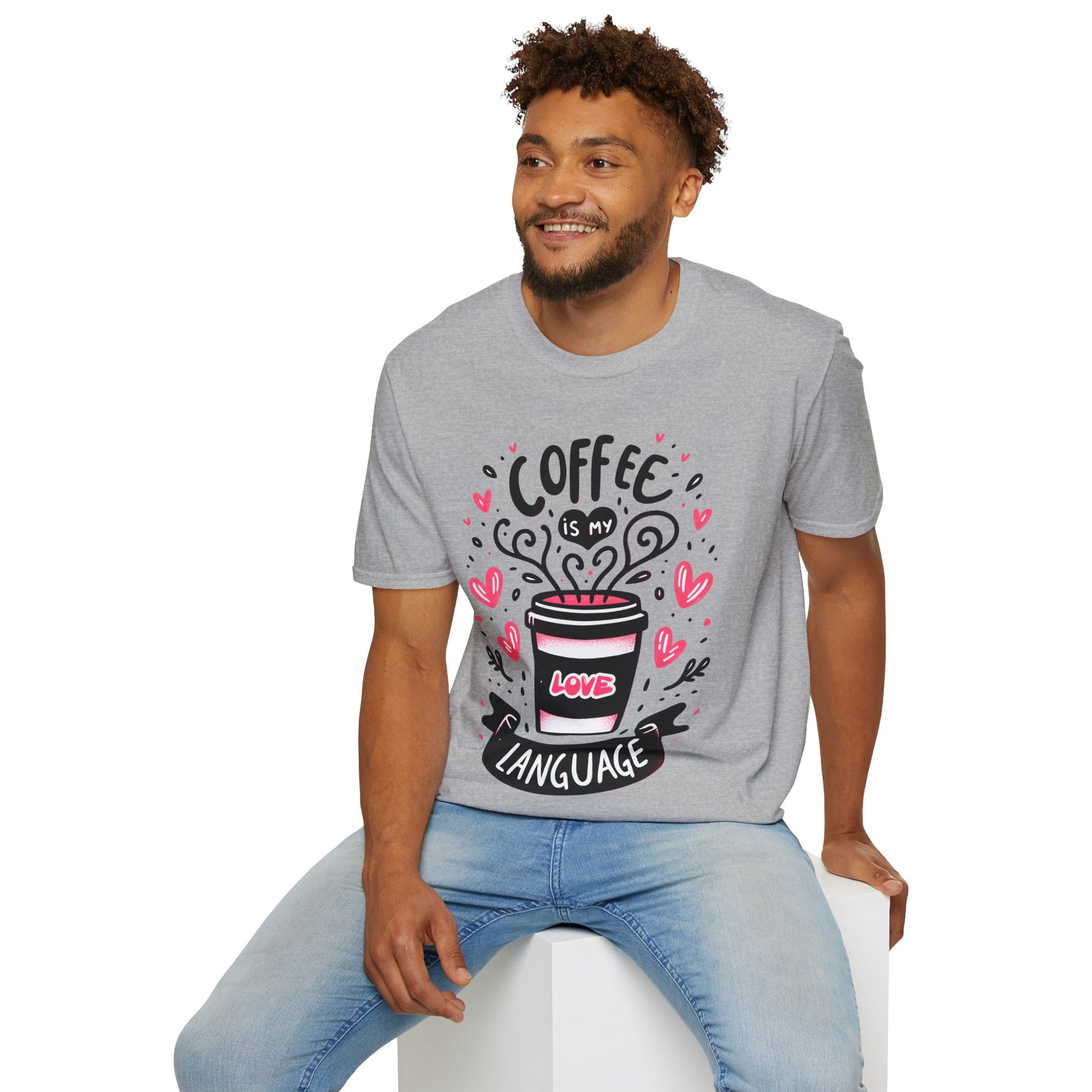 Coffee is my Love Language T-Shirt for Coffee Lovers, Valentine's Day Shirt