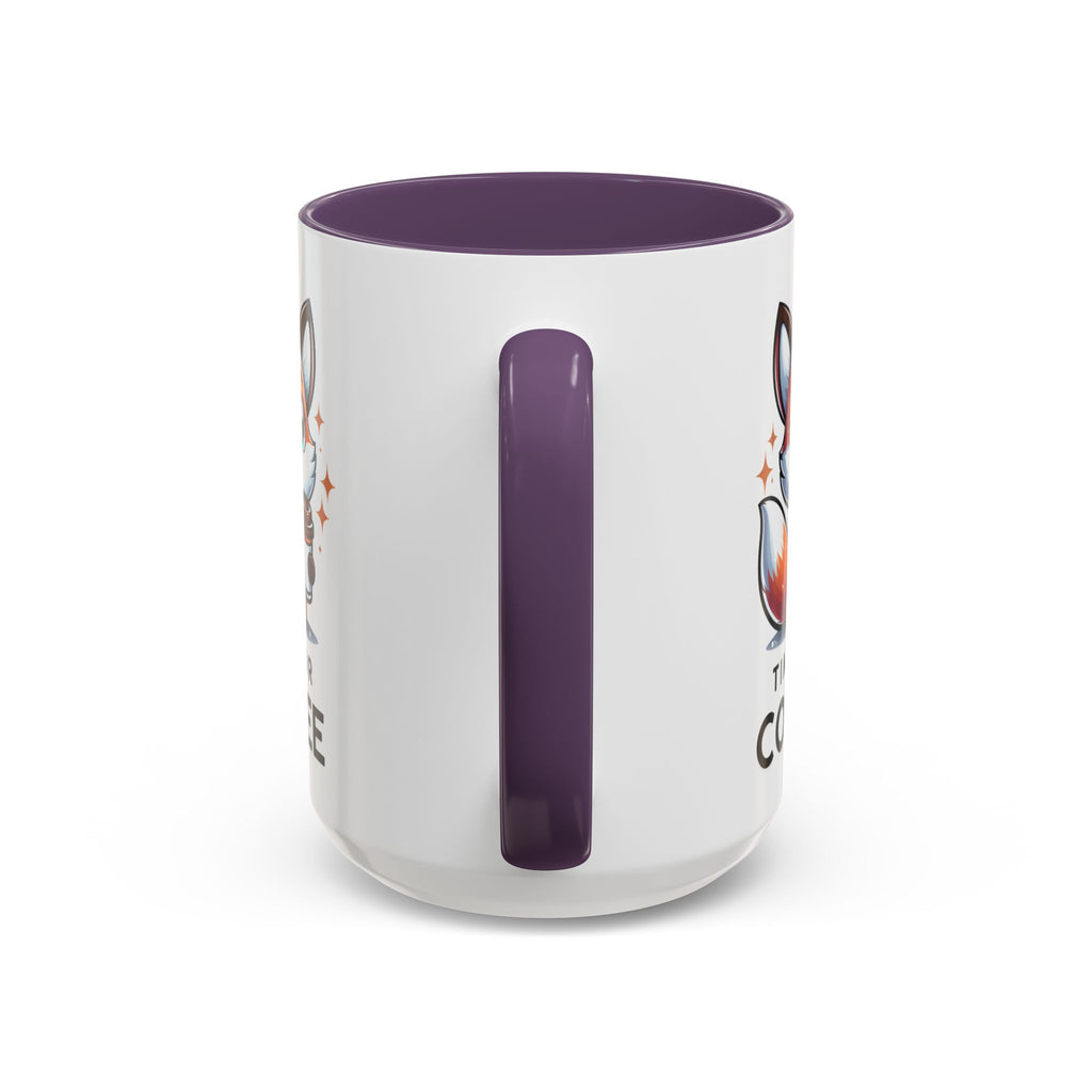Cute Fox Coffee Mug - Time for Coffee, Animal Lover Gift, Fun Kitchenware, Personalize for Birthdays, Office Decor