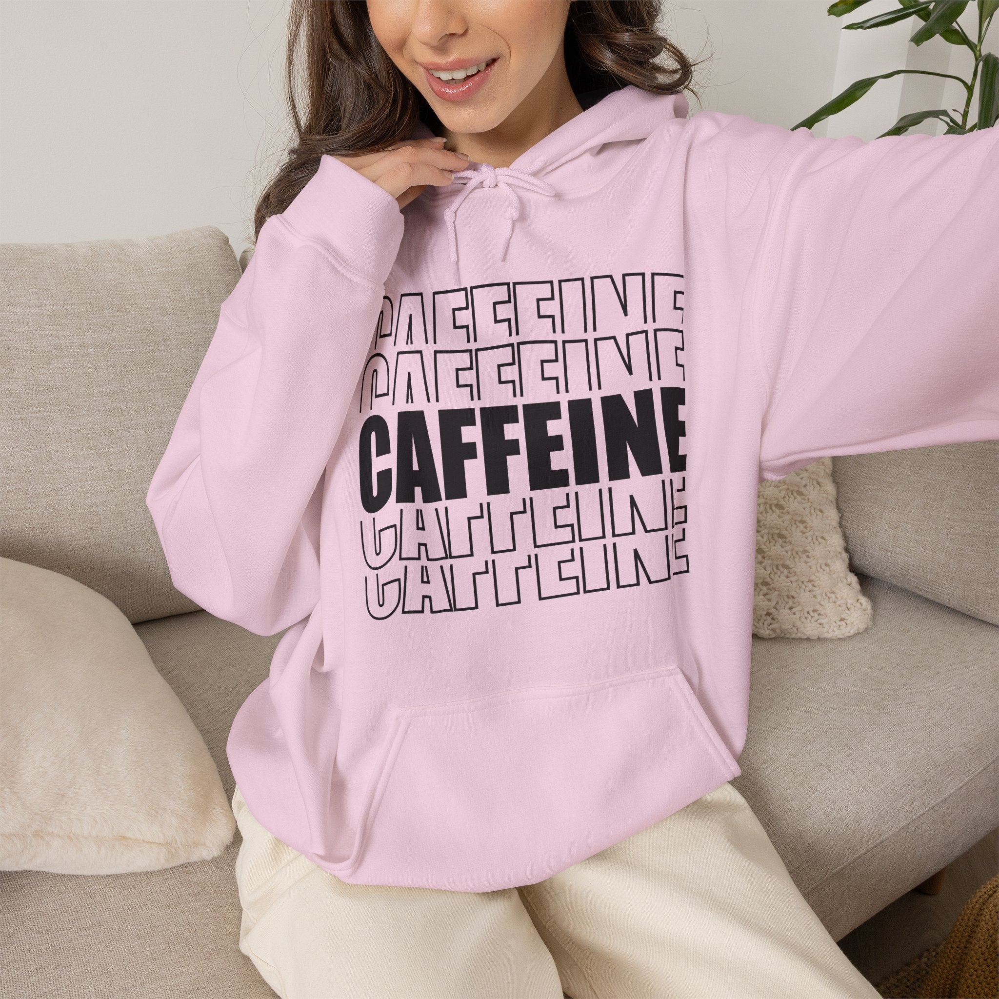 Caffeine Lover Cat Hoodie, I Like the Sound You Make When You Shut Up, Funny Sarcastic Coffee Lover Hoodie