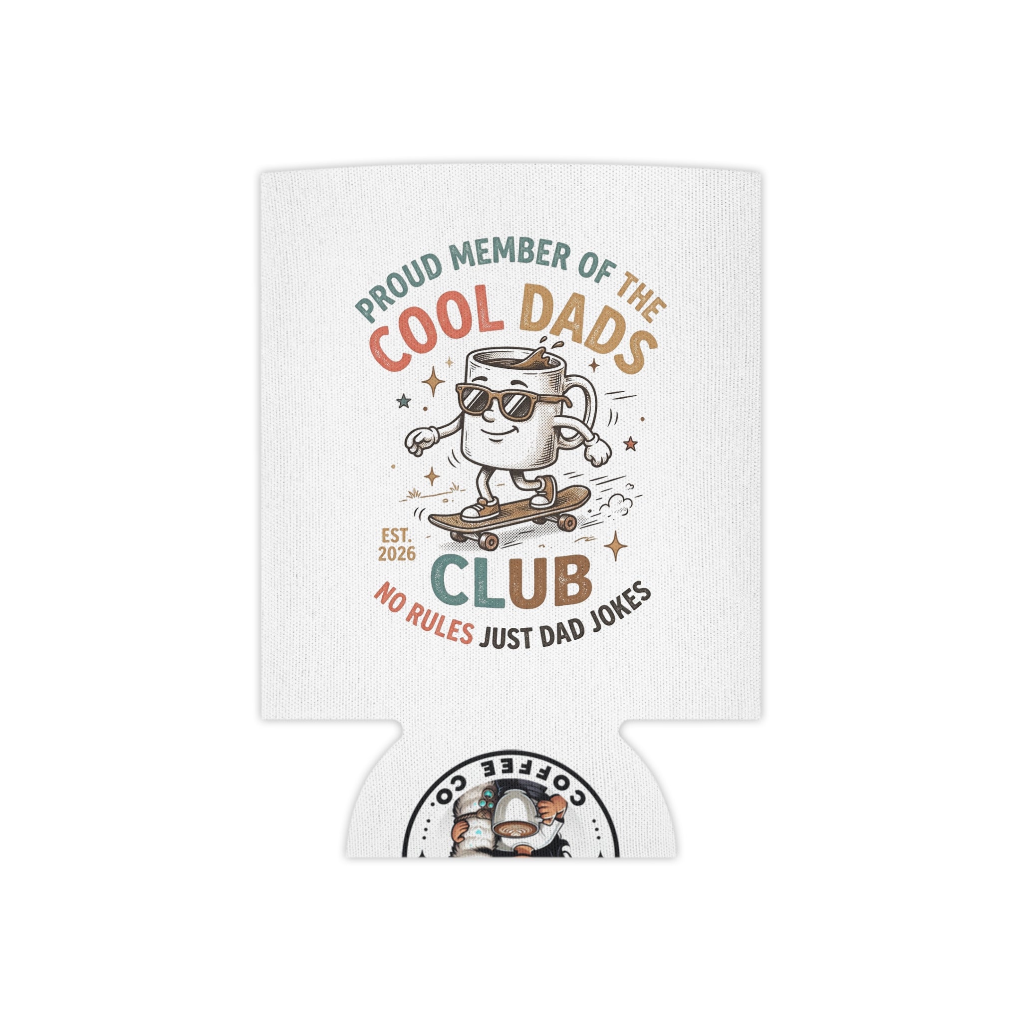 Proud Member of the Cool Dads Club No Rules just Dad Jokes Can Cooler, Insulated Holder for Dads, Father's Day