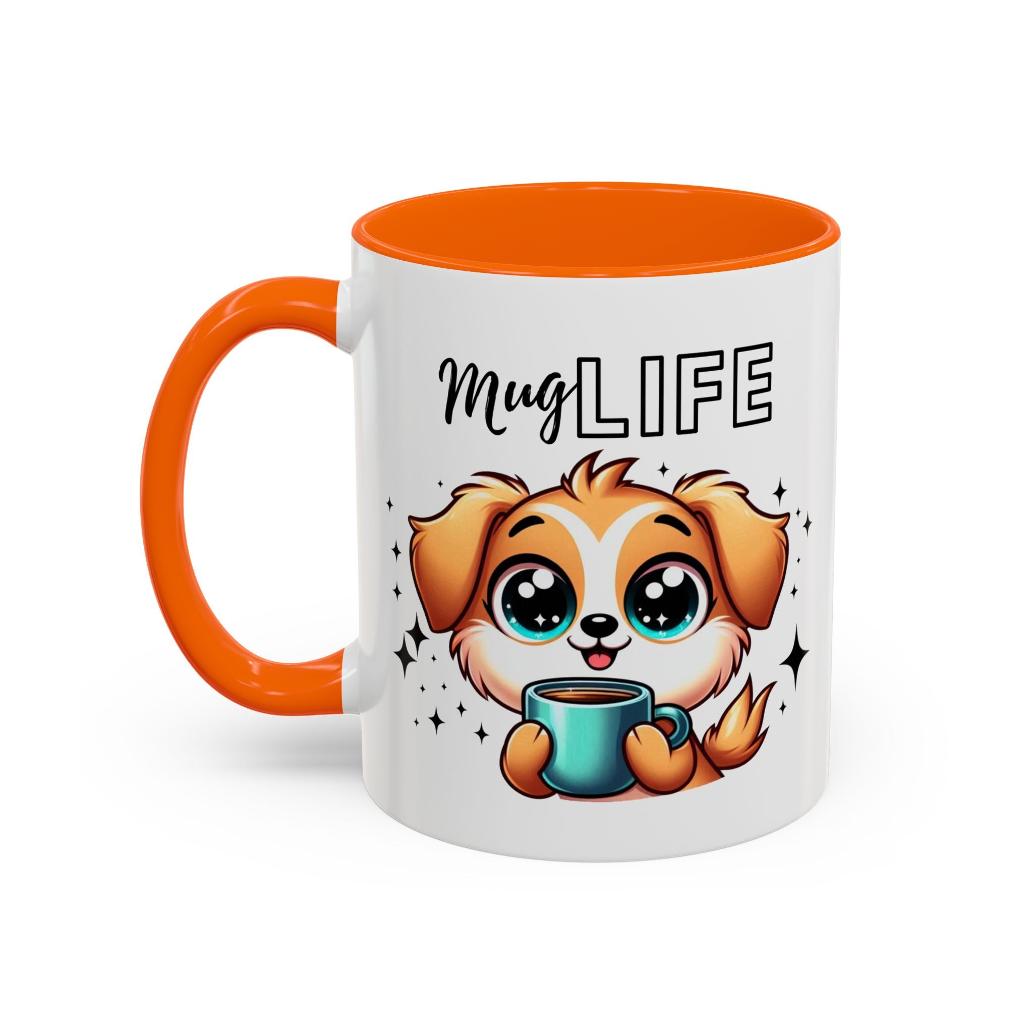 Mug with Cute Dog Design, Perfect Gift for Dog Lovers, Coffee Lovers, Birthday, Home Decor, Mug Life Inspiration
