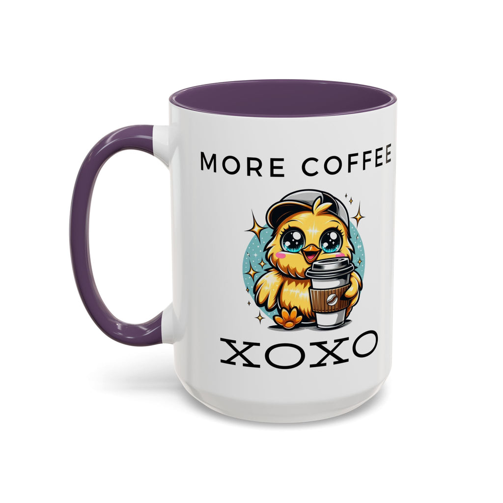 Charming Coffee Mug, Cute Mug with Chick Design, Perfect for Coffee Lovers, Gift for Friends, XOXO Decor