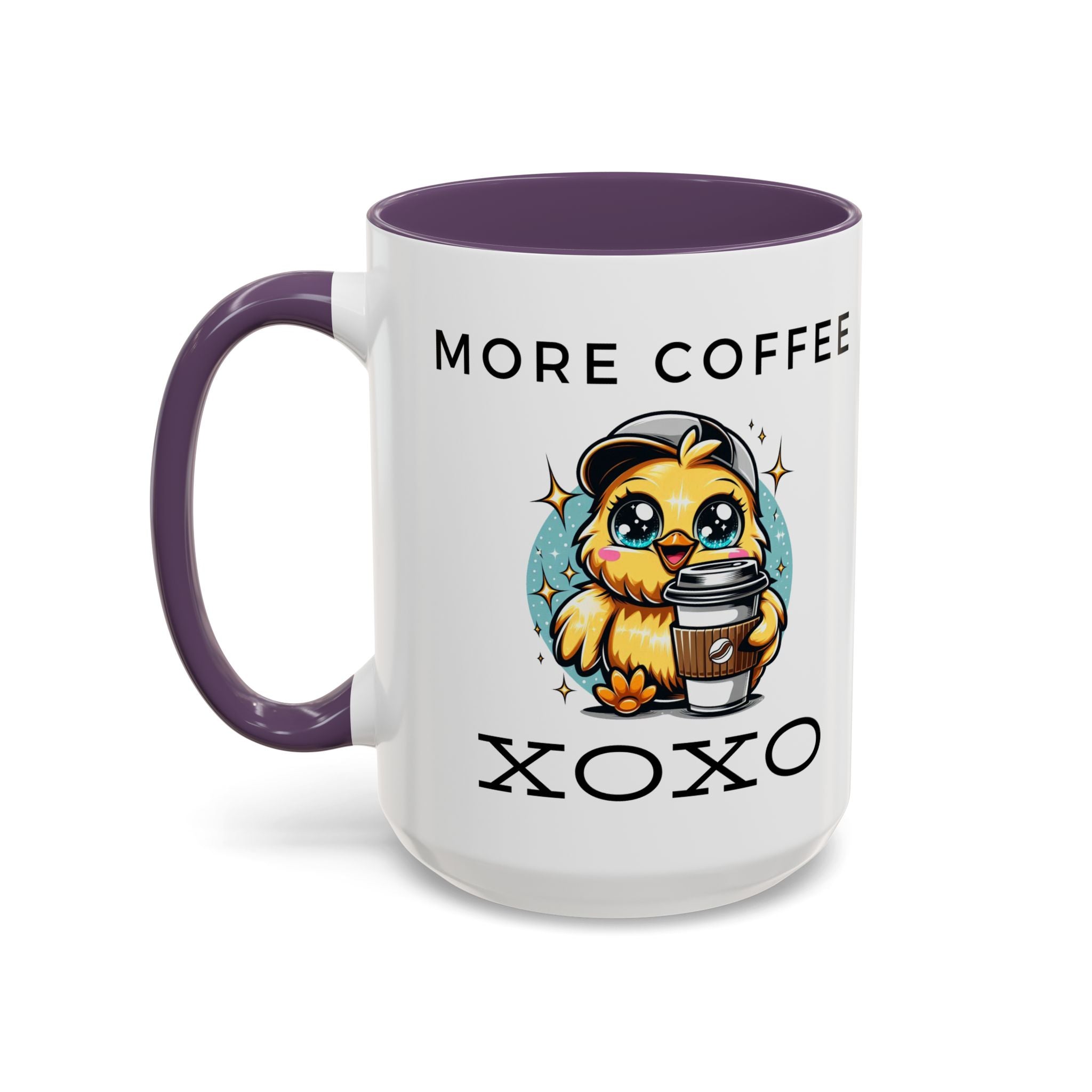 Charming Coffee Mug, Cute Mug with Chick Design, Perfect for Coffee Lovers, Gift for Friends, XOXO Decor