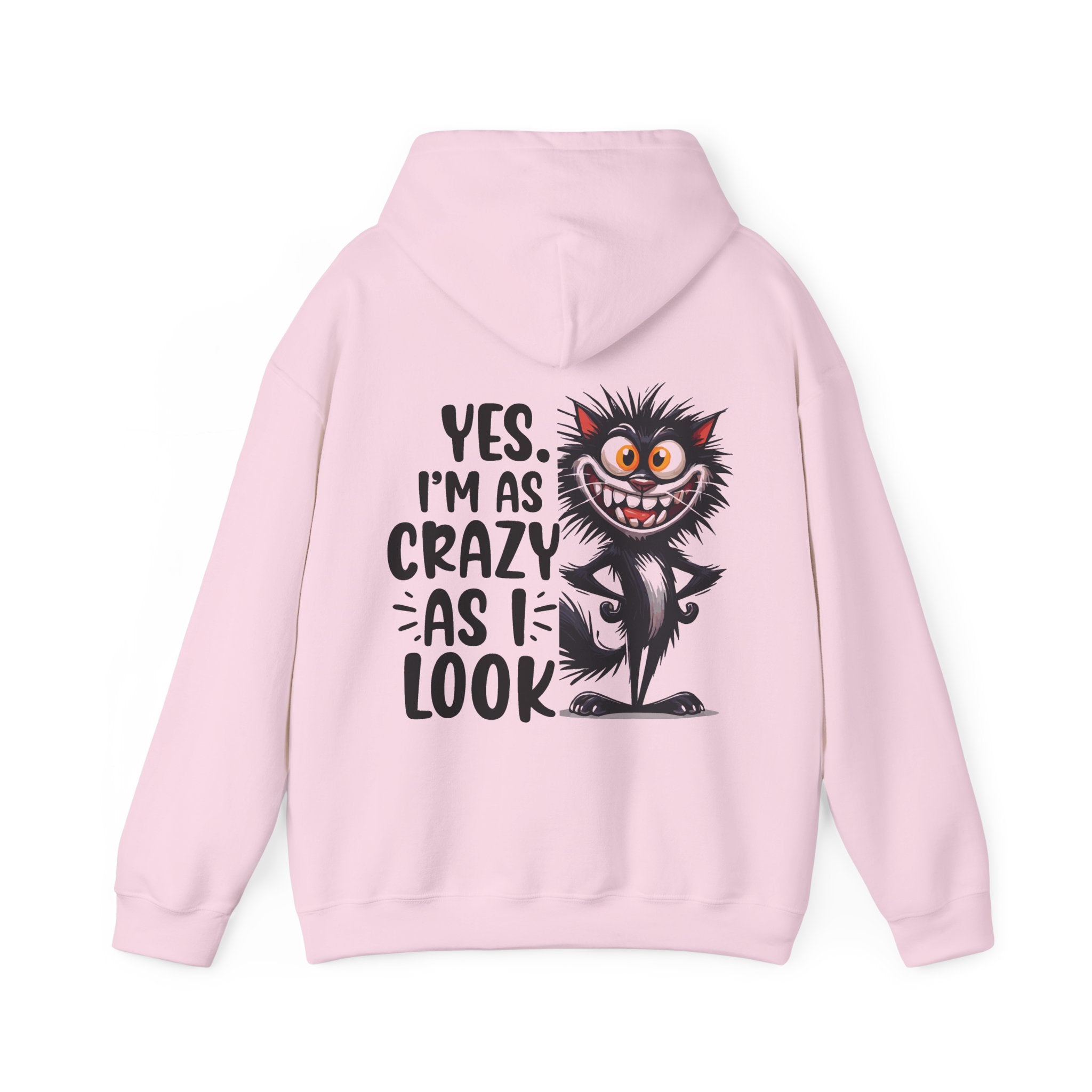 Yes I am as Crazy as I look Hoodie, Coffee Hoodie for Cat Lovers