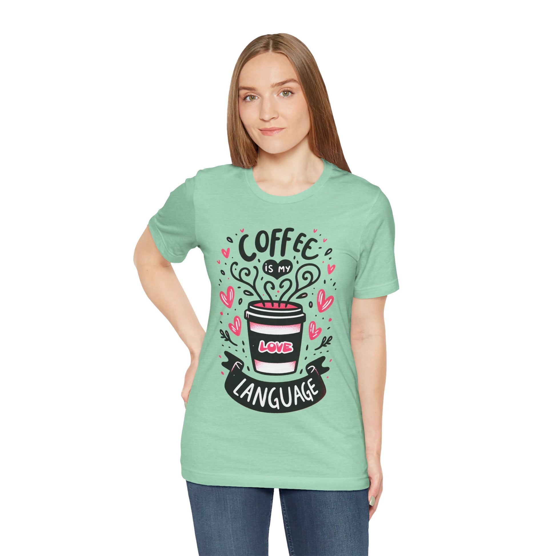 Coffee is my Love Language T-Shirt, Coffee Lovers T-Shirt, Unisex Coffee Lovers T-Shirt
