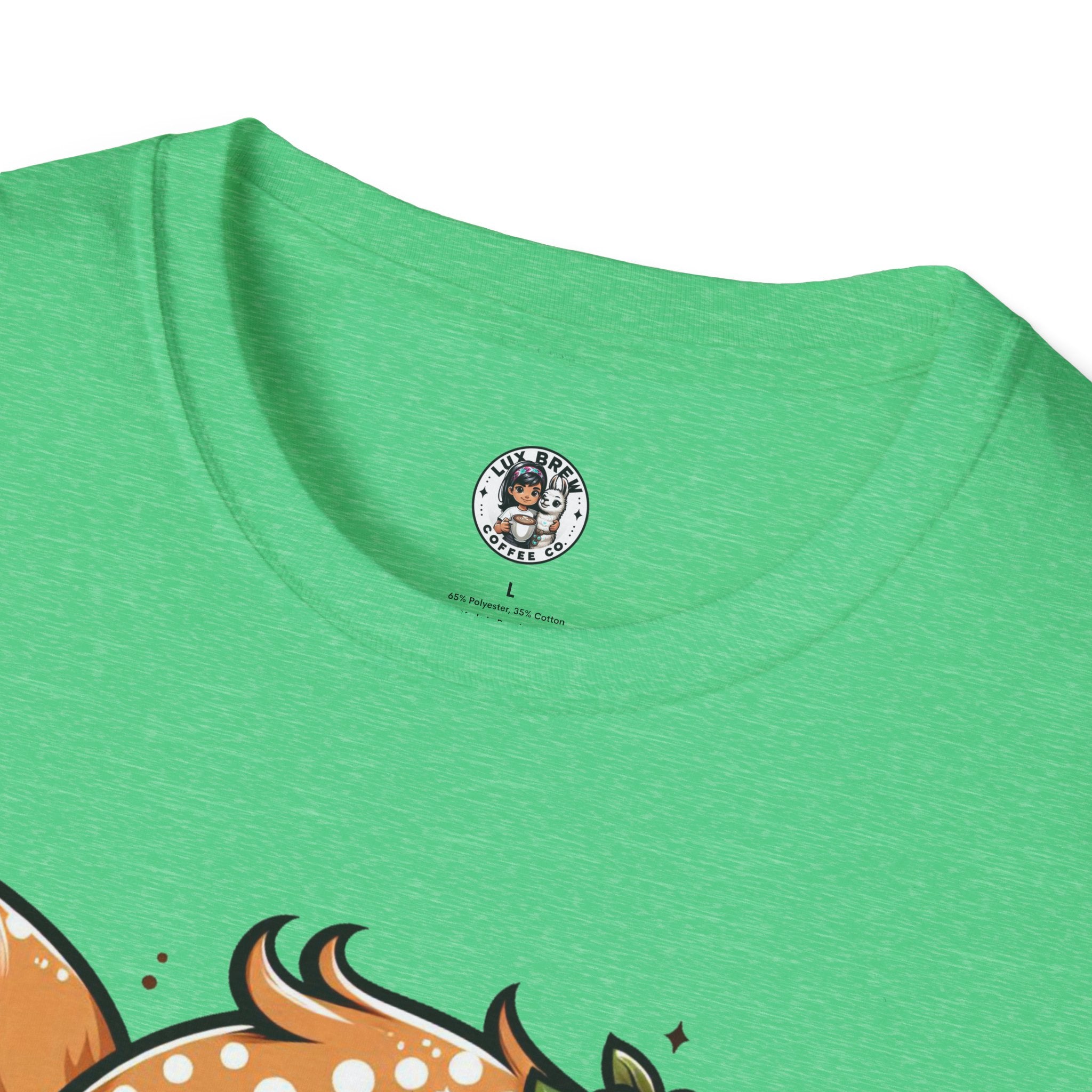 Coffee First Cute Baby Deer Unisex Softstyle T-Shirt