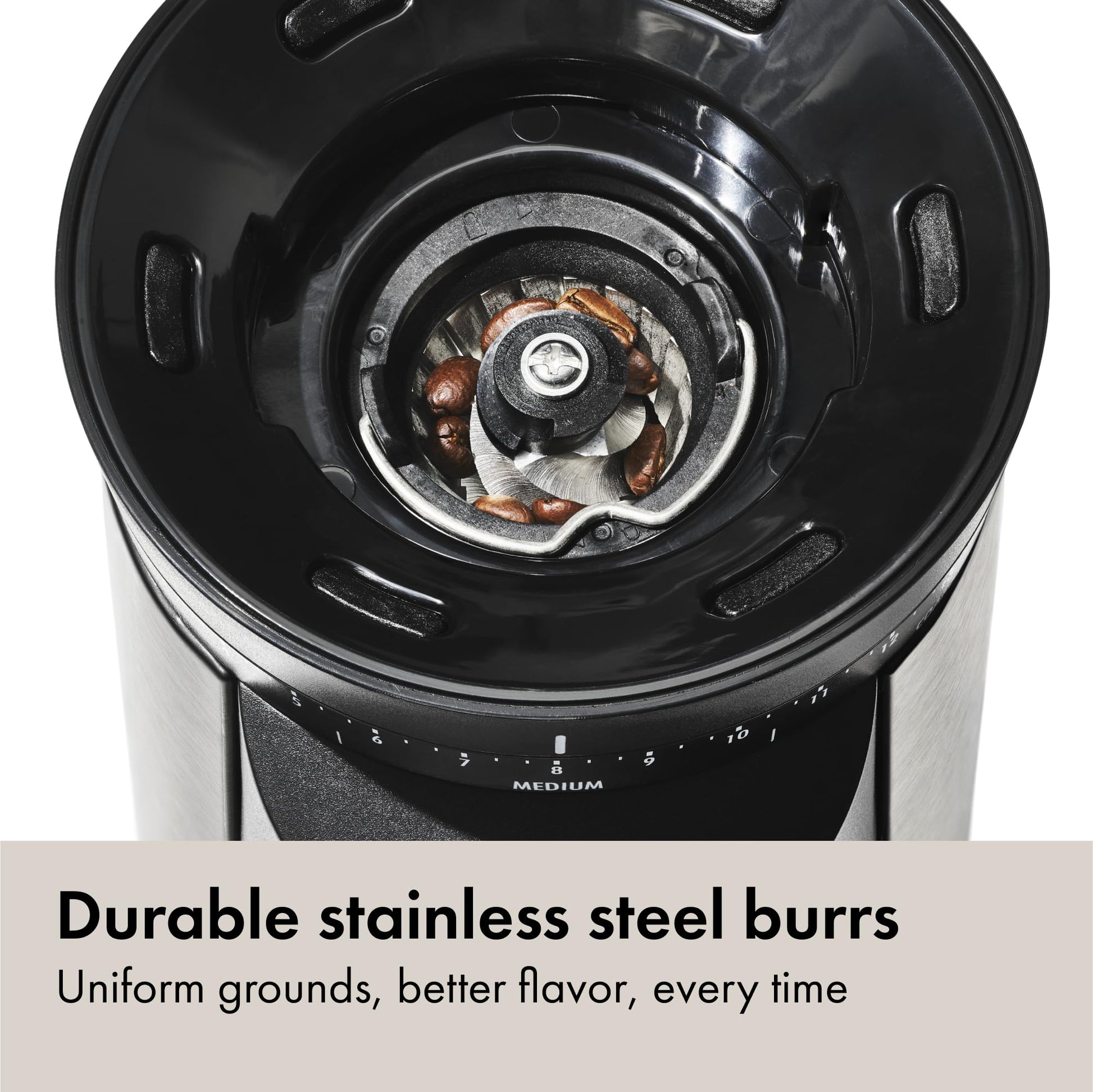 OXO Brew Conical Burr Coffee Grinder , Silver