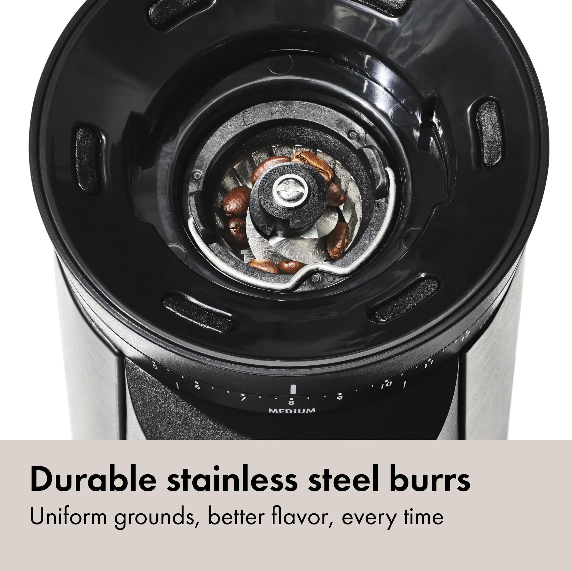 OXO Brew Conical Burr Coffee Grinder , Silver