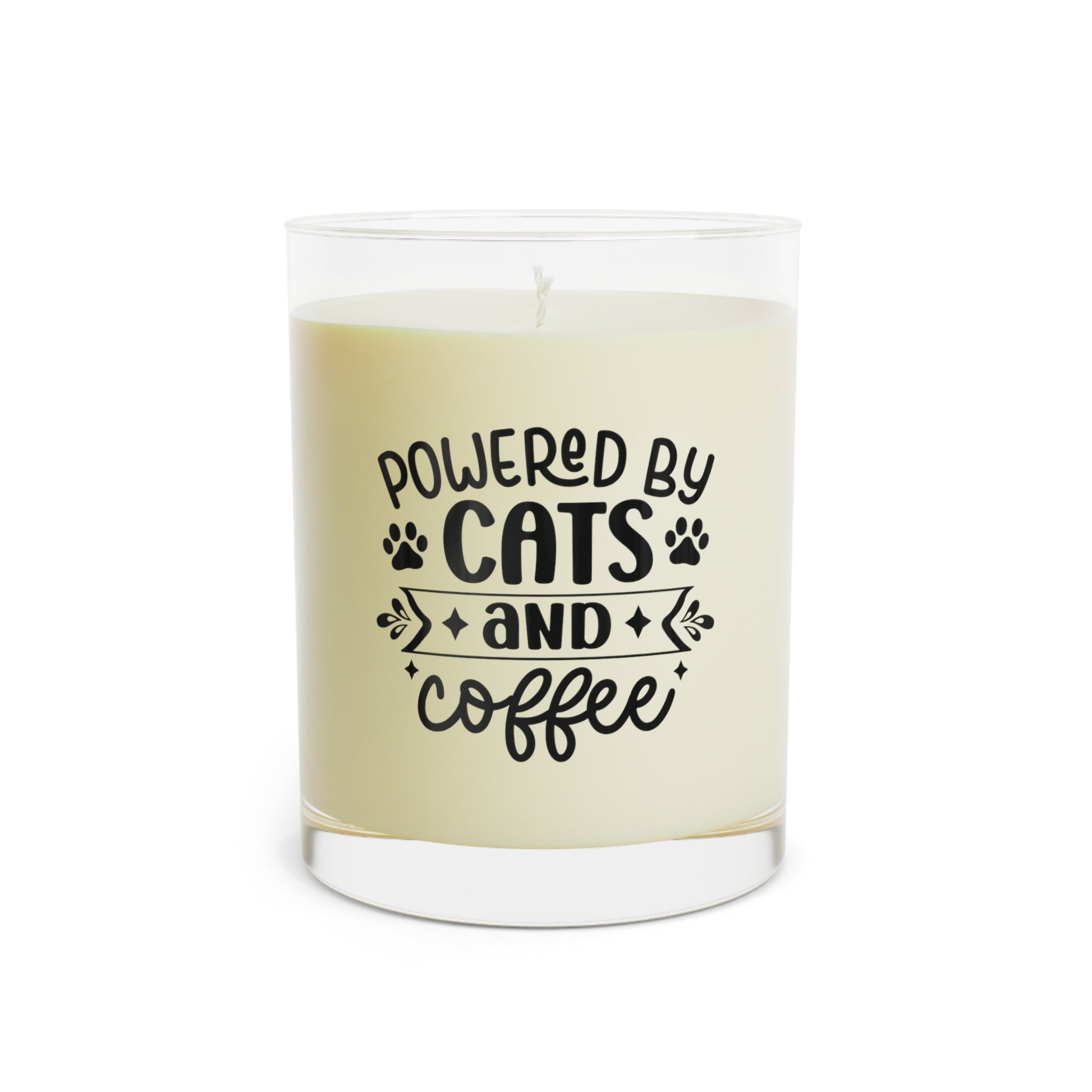 Powered by Cats and Coffee Candle