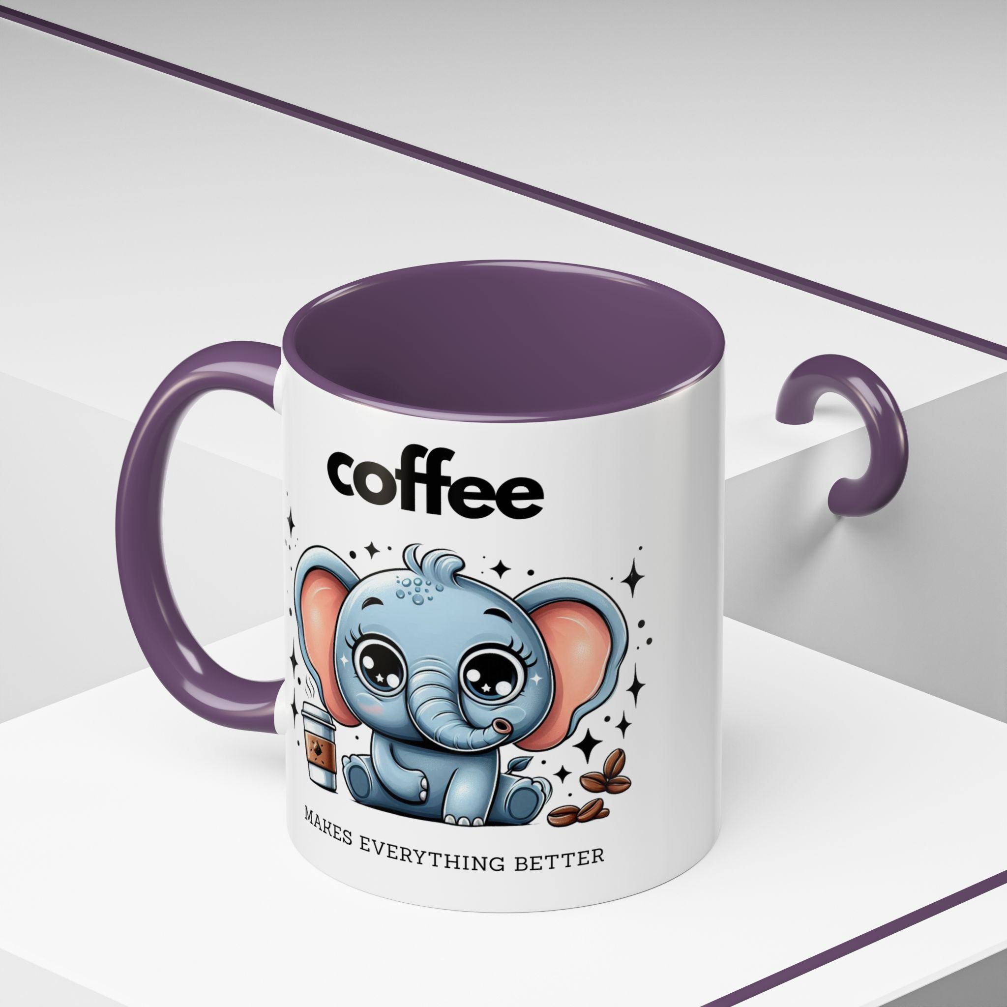 Adorable Elephant Coffee Mug | Cute Animal Gift | Perfect for Coffee Lovers | Mug for Home or Office | Birthday, Holiday Gift