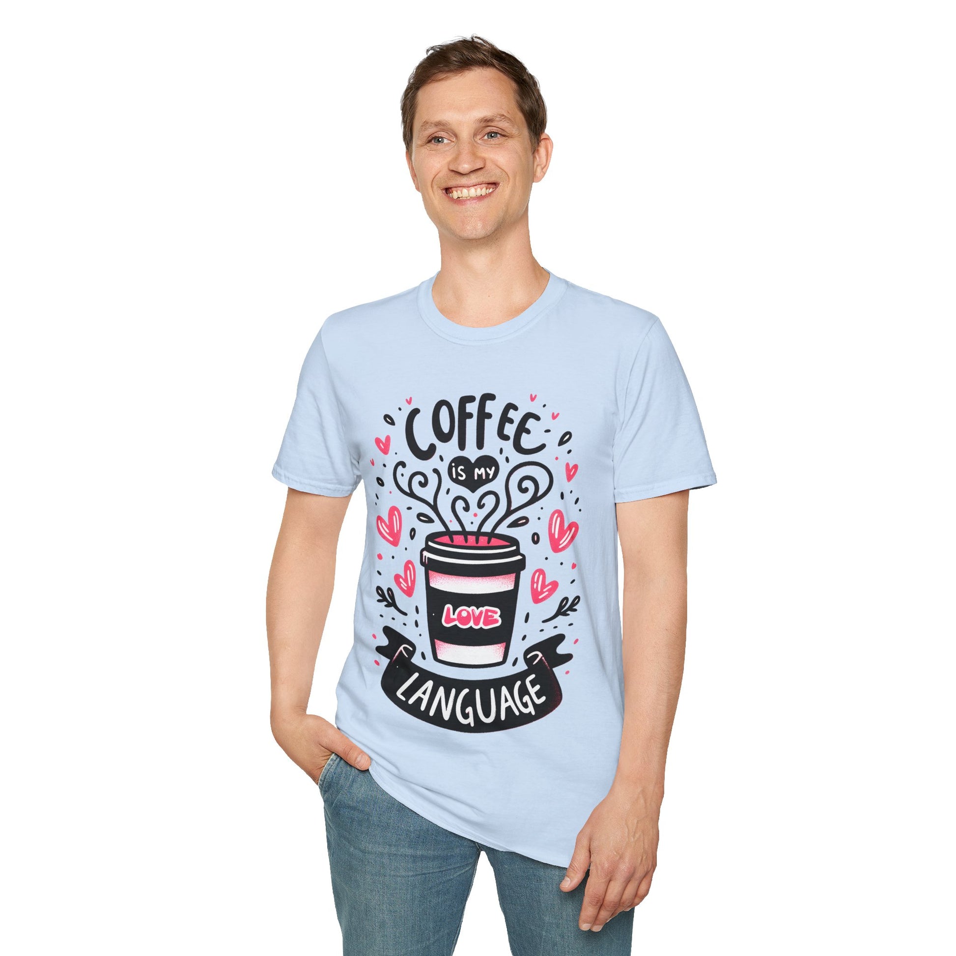 Coffee is my Love Language T-Shirt for Coffee Lovers, Valentine's Day Shirt