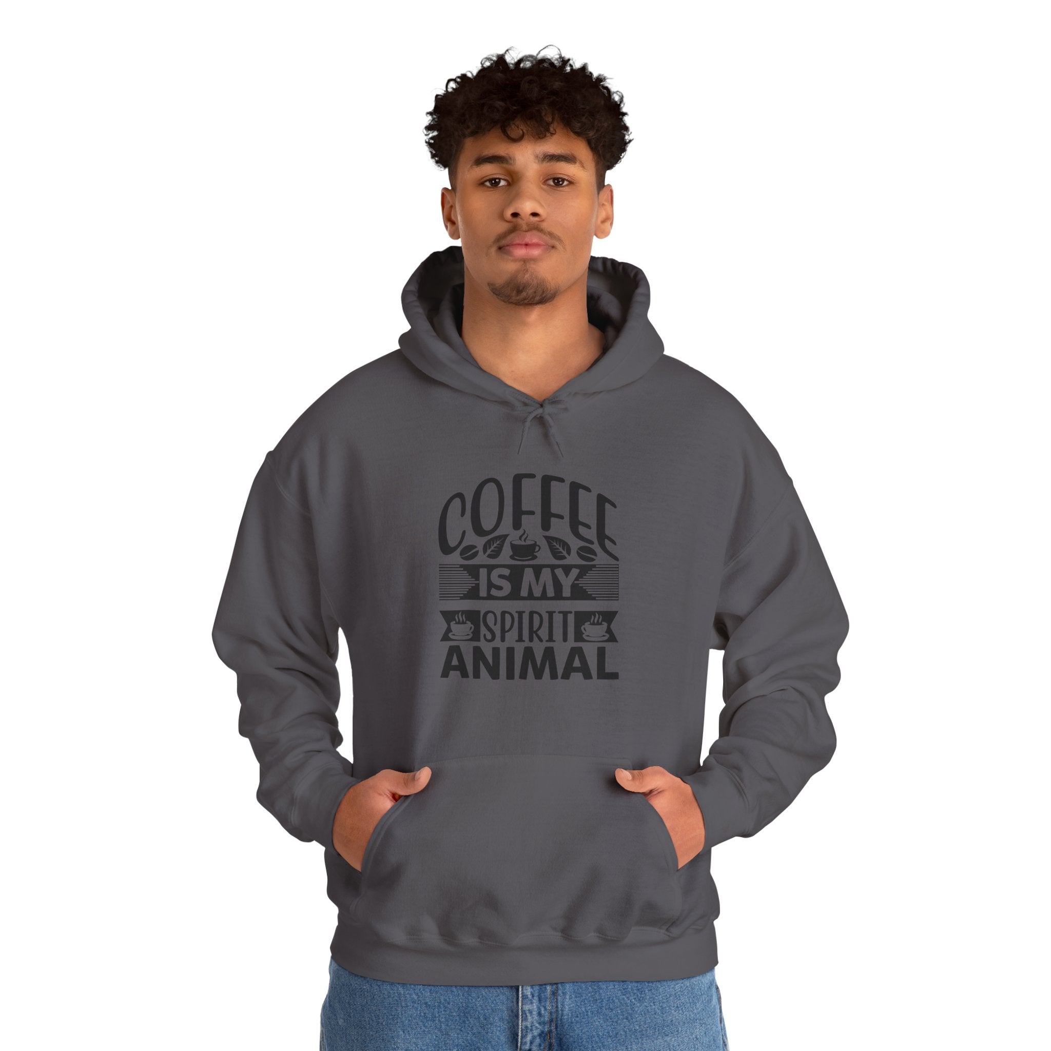 Coffee Is My Spirit Animal Hoodie – Funny Coffee Lover Pullover, Hoodie for Coffee Lovers, Unisex Hoodie