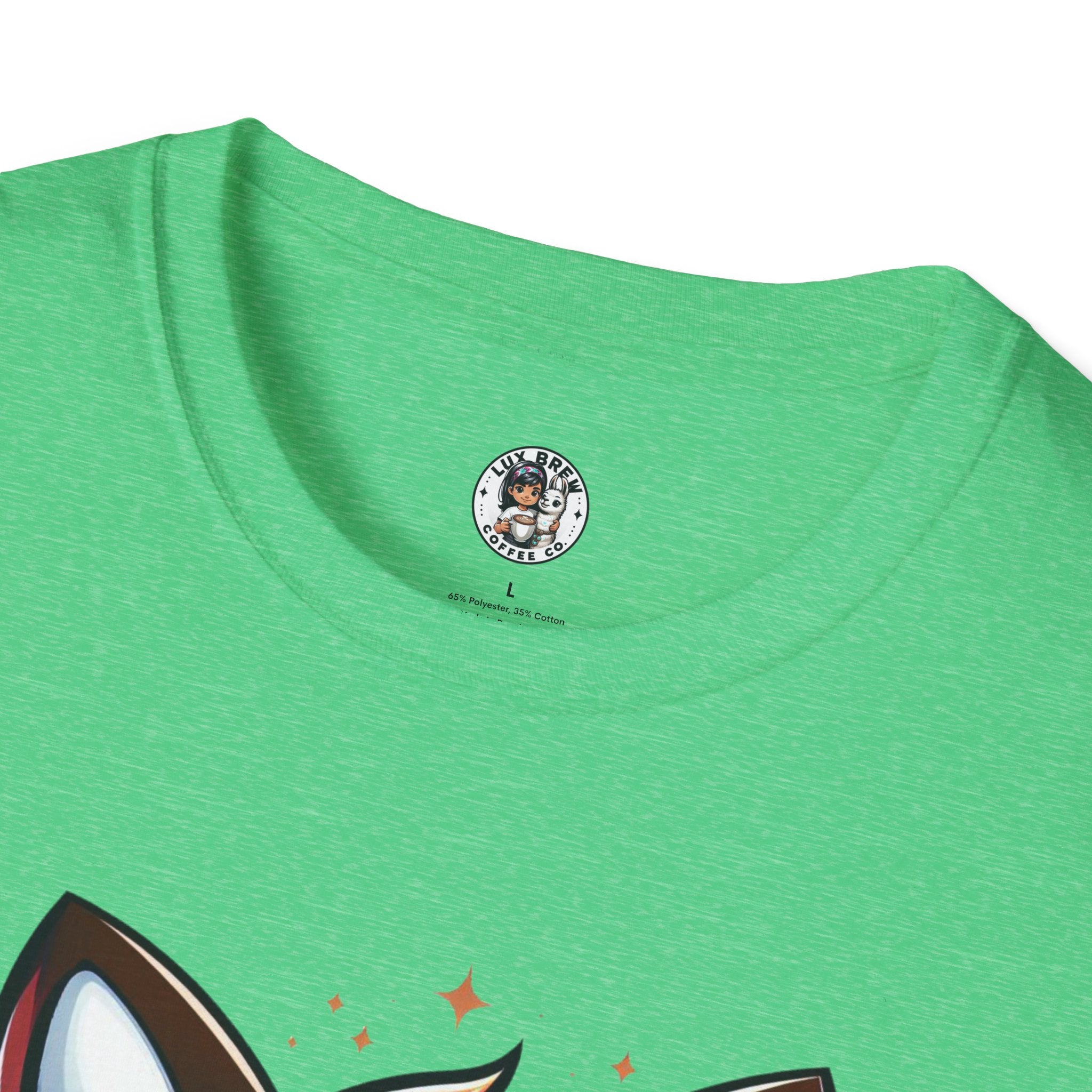 Time For Coffee Cute Fox Unisex Softstyle T-Shirt