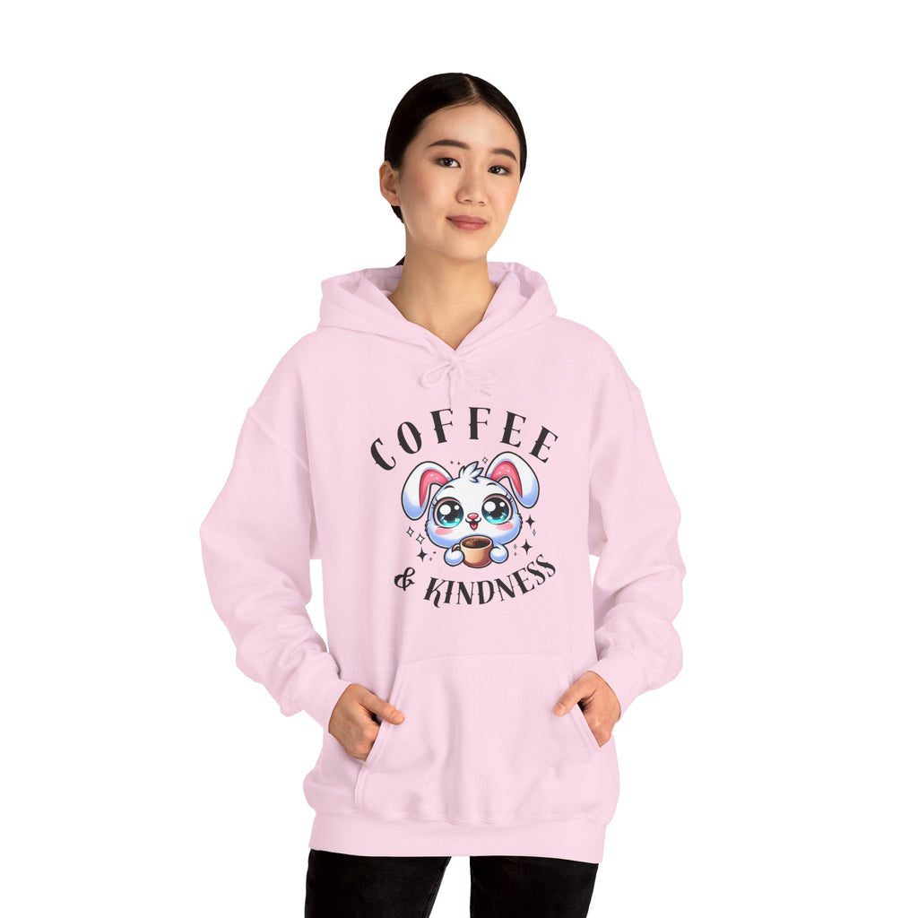 Coffee & Kindness Hoodie | Cute Animal Sweatshirt | Unisex Hoodie Gift for Pet Lovers | Cozy Gift for Dog Owners | Fun Casual Wear