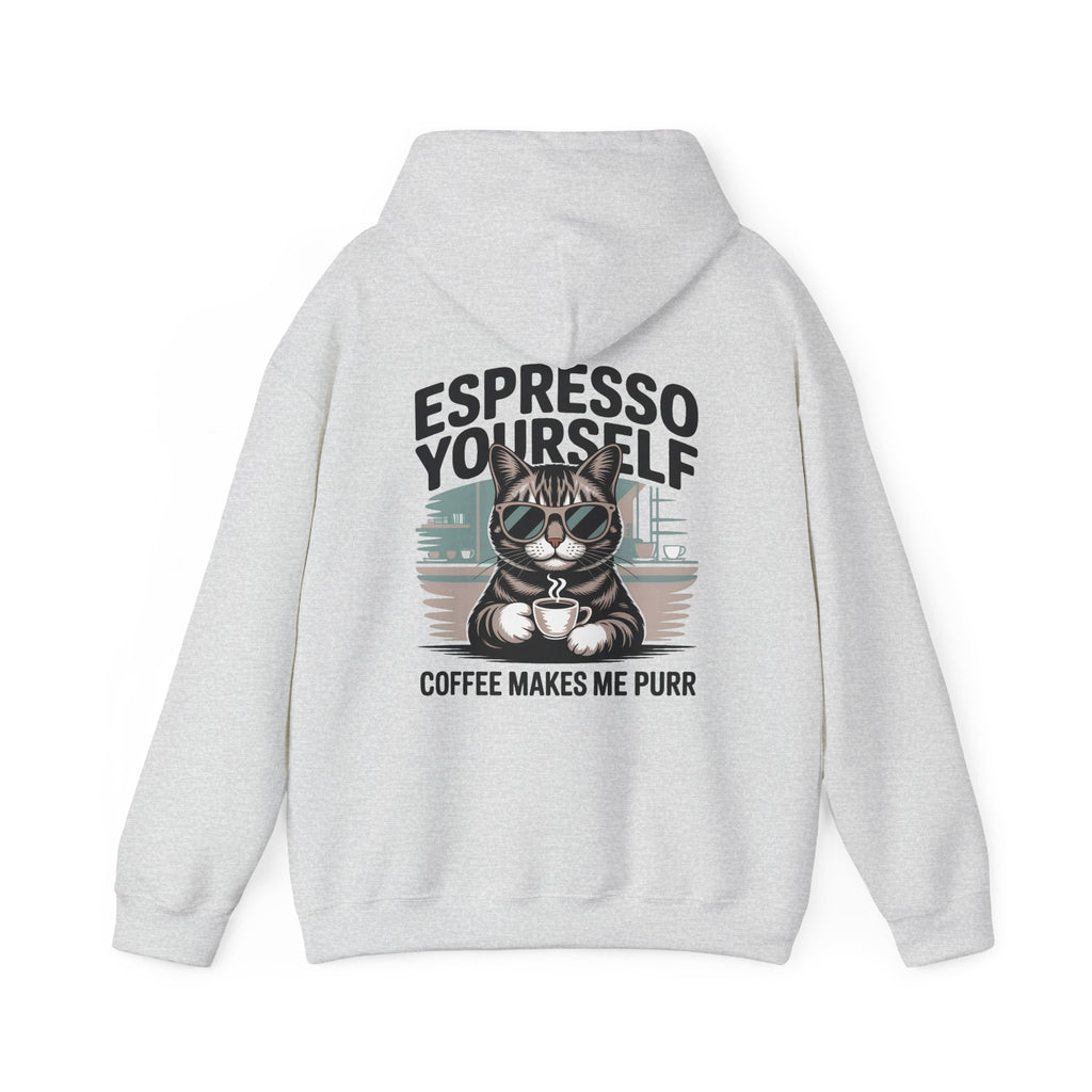 Espresso Yourself Coffee Hoodie, Coffee Humor Graphic Hoodie