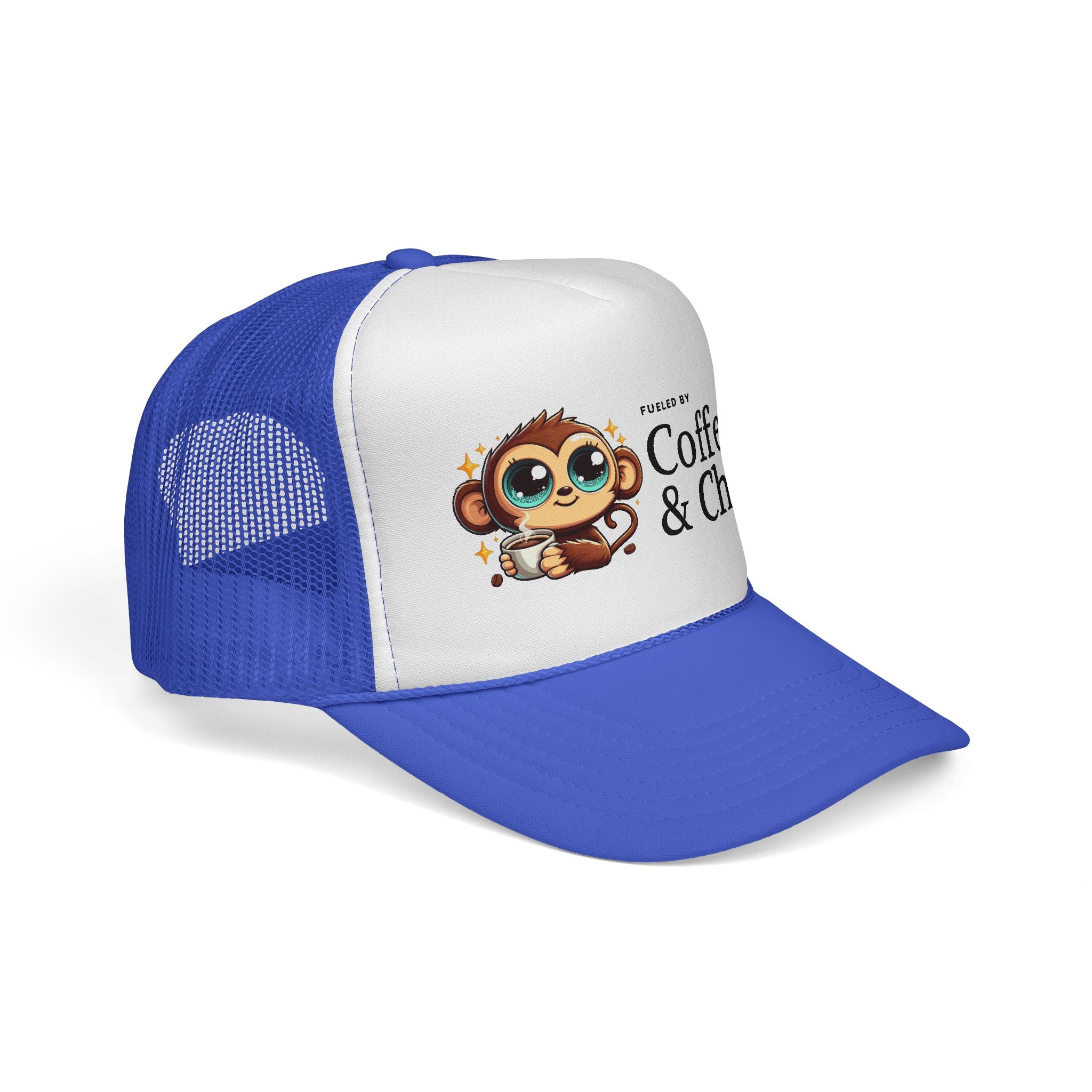 Coffee & Chaos Trucker Cap - Fun & Quirky Hat for Coffee Lovers, Perfect Gift for Birthdays, Holidays, and Everyday Wear
