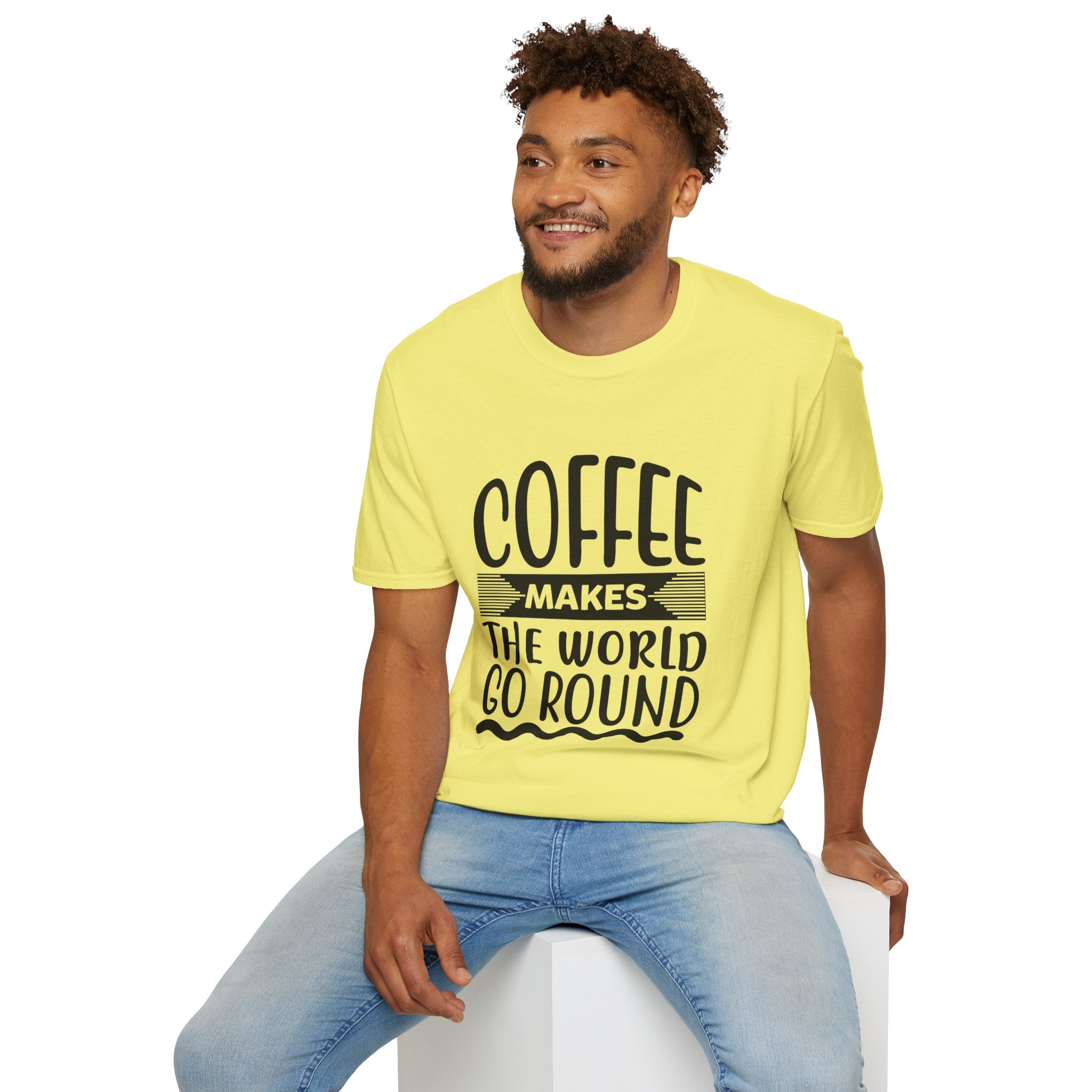 Coffee Makes the World Go Round Unisex T-Shirt, T-Shirt for Coffee Lovers