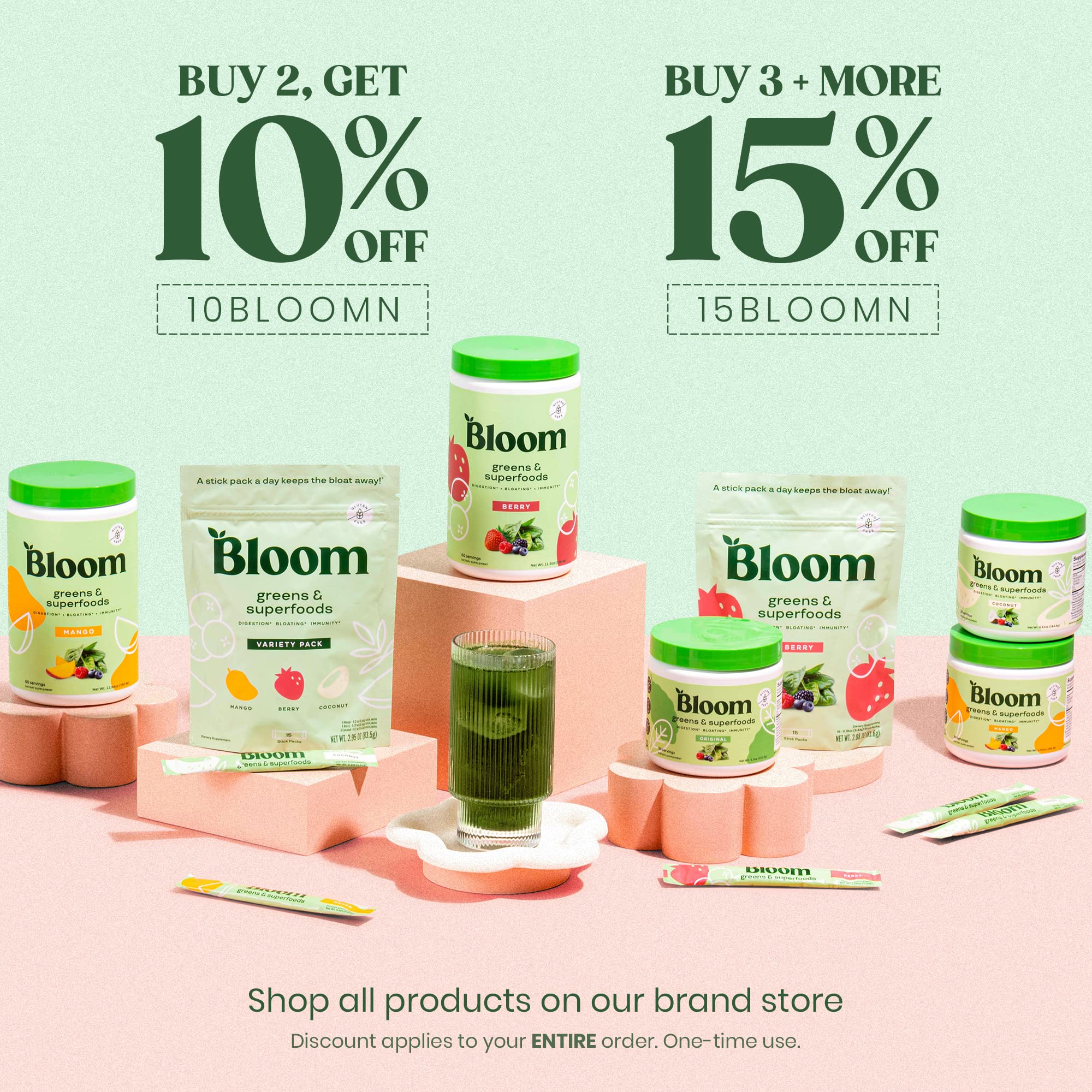 Bloom Nutrition Milk Frother, Hand Mixer, Electric, Handheld Drink Stirrer, Frothing Wand, Foam Maker for Coffee, Matcha, Protein, Greens, Stainless Steel, Battery Operated, Includes Whisk Stand