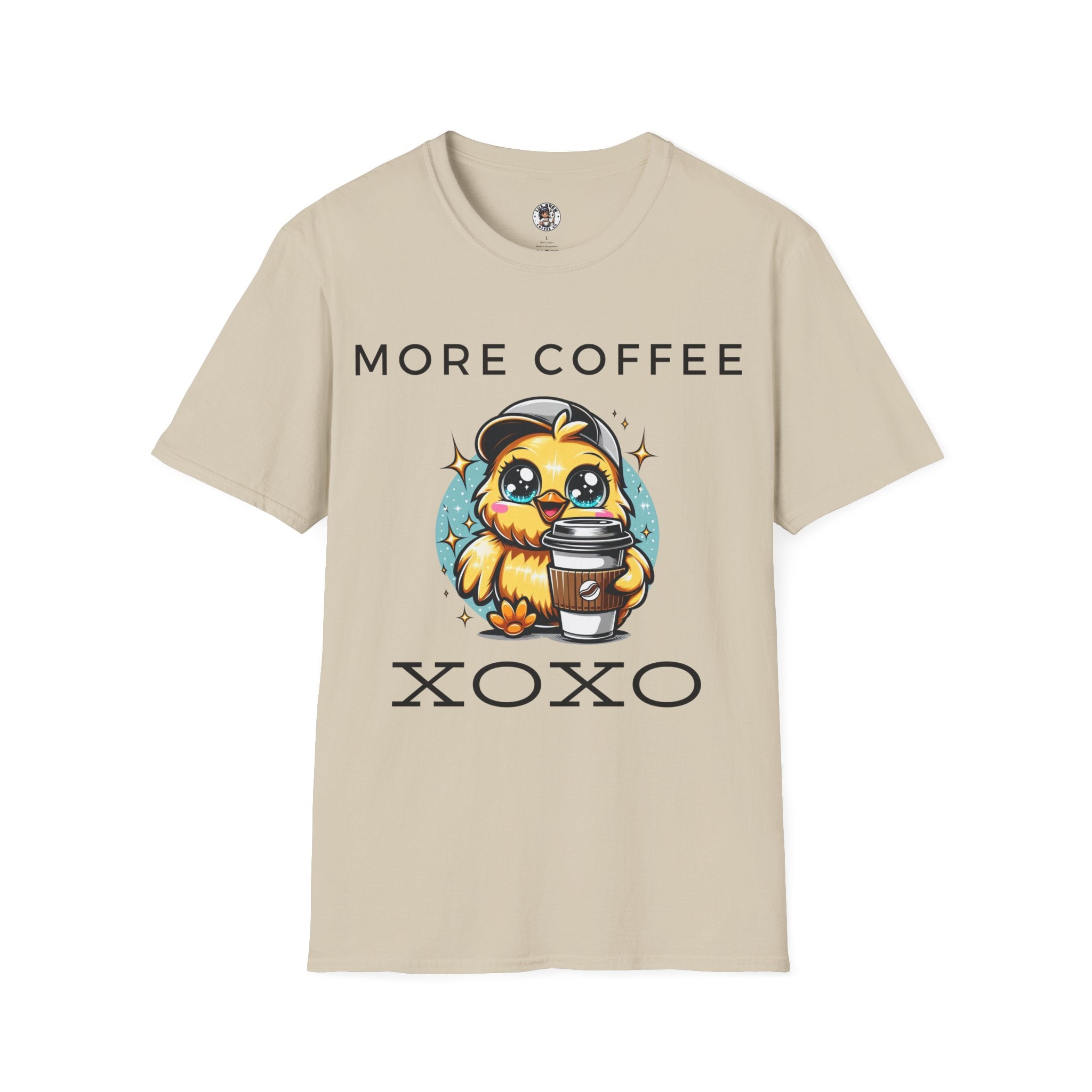 More Coffee XOXO Cute Chick Unisex Softstyle T-Shirt