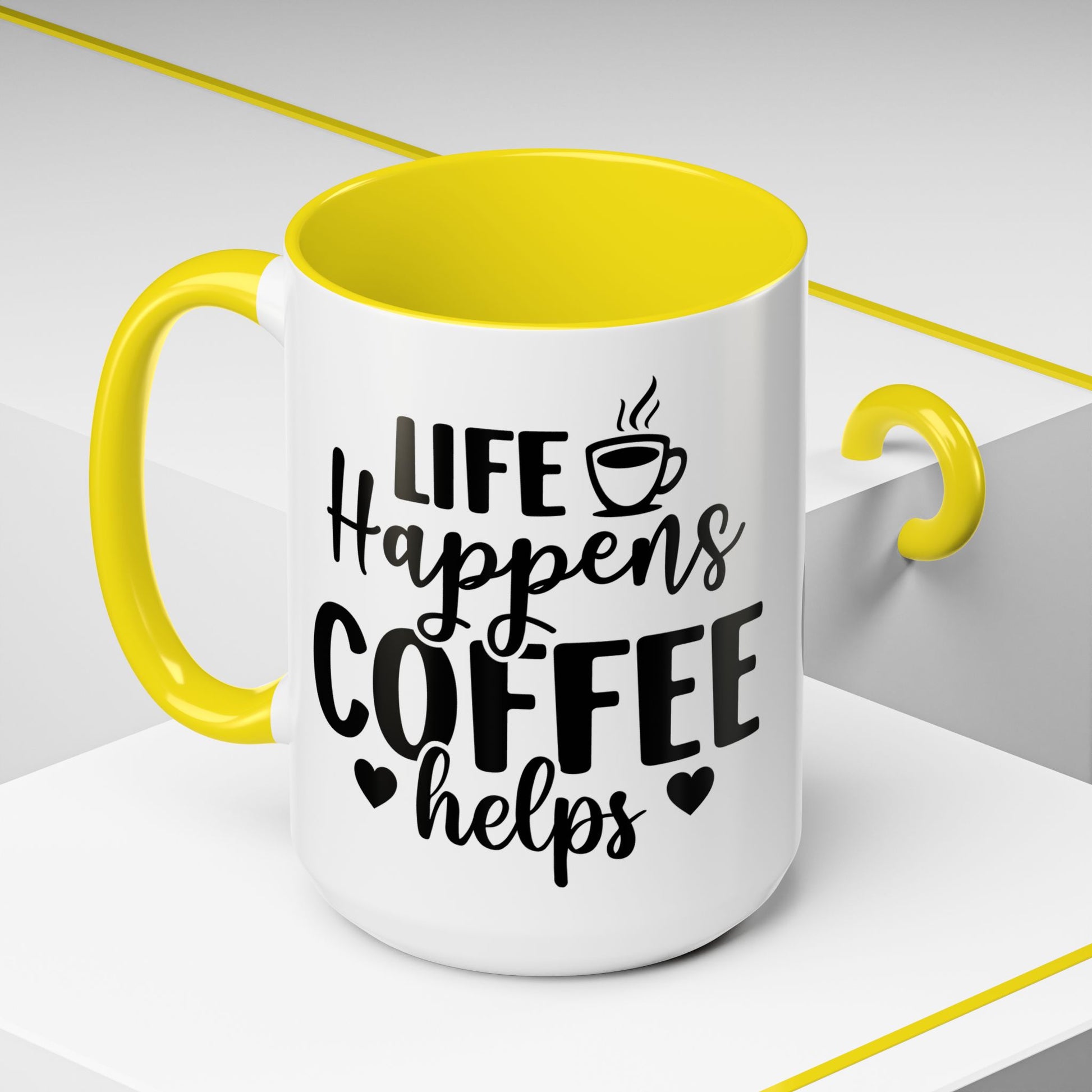 Life Happens Coffee Helps Coffee Mug