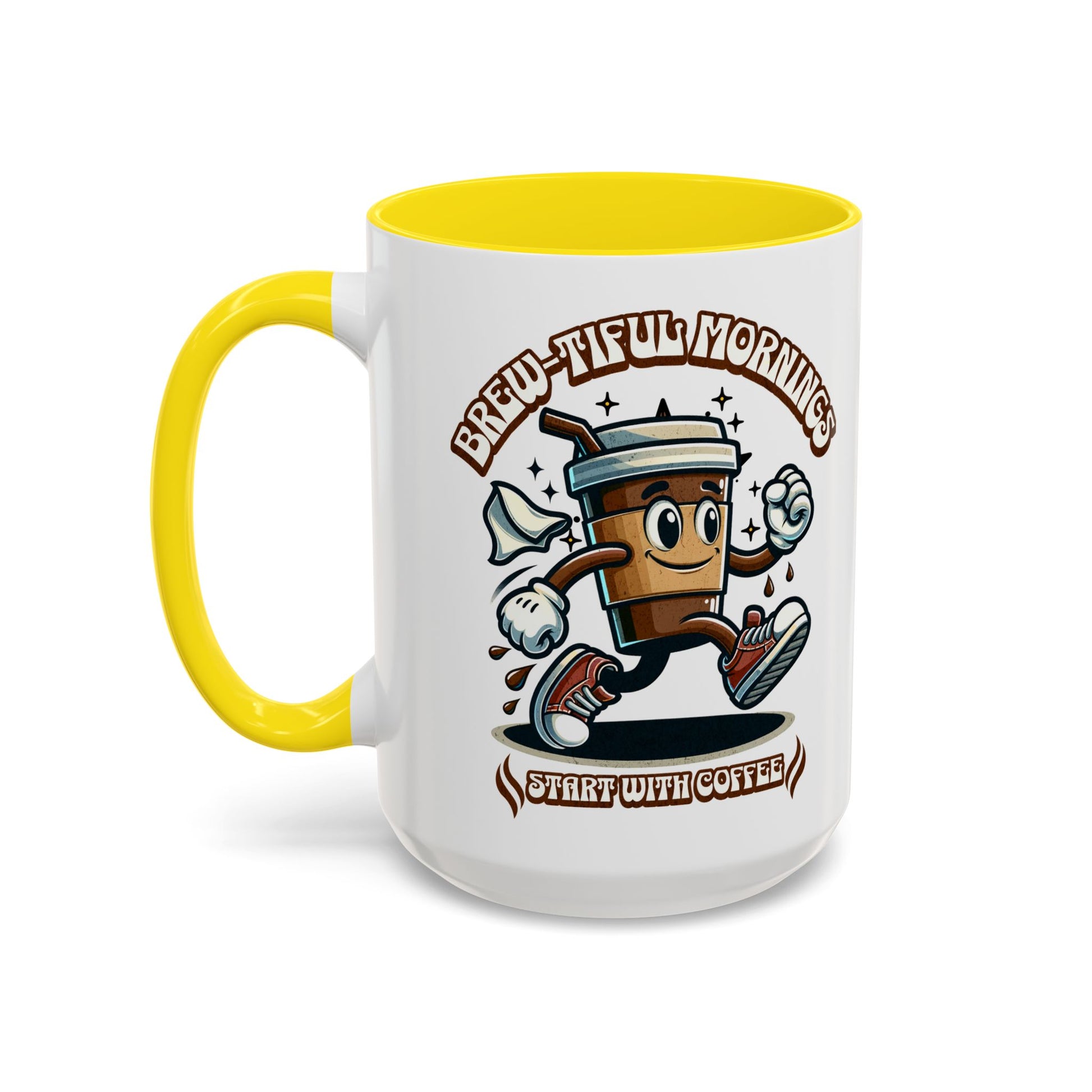 Coffee Mug (11, 15oz), Brew-tiful Mornings start with coffee mug, Coffee lovers mug